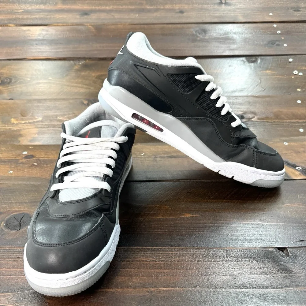 Nike Air Jordan 4 RM Black Metallic Jumpman Sneakers Men's Size US 12 EUR 46 - Picture 15 of 16